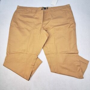 Wildfang Essential Trouser Womens 26W Camel Khaki Stretch Chino Workwear